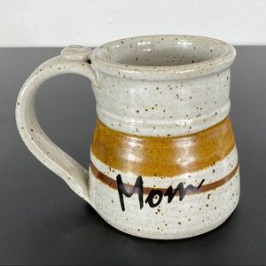 Stoneware MOM coffee mug